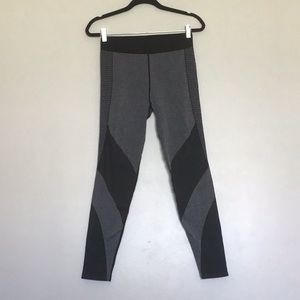 Athltc gray and black exercise leggings